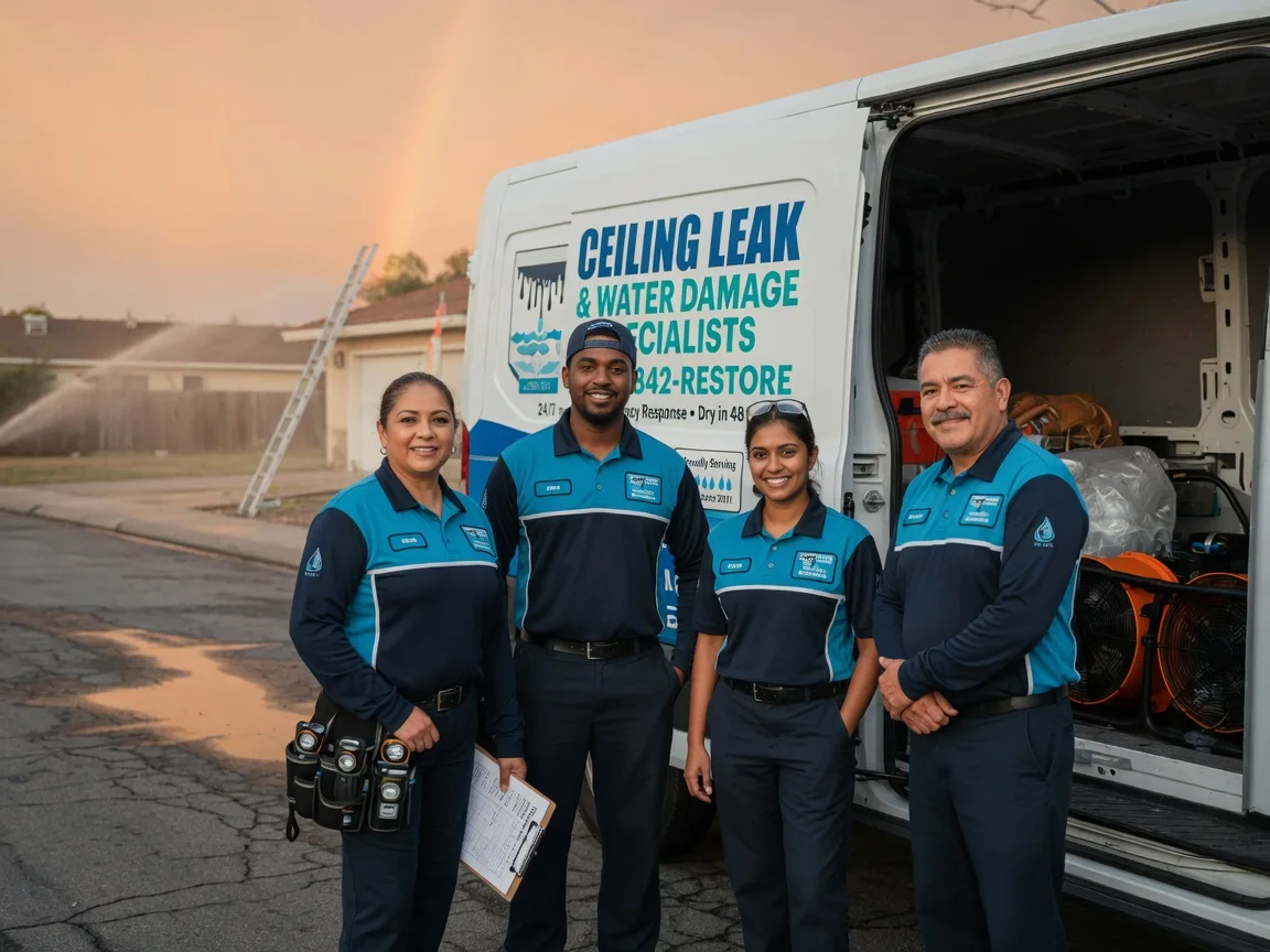Ceiling Leak Cleanup company in Hills, MN